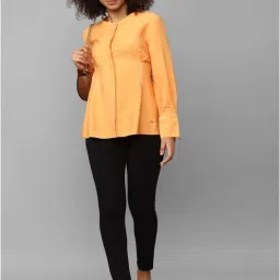 Allen Solly Orange Regular Fit Shirt image 4