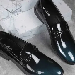 Metro Men's Black Formal Loafers-image-28