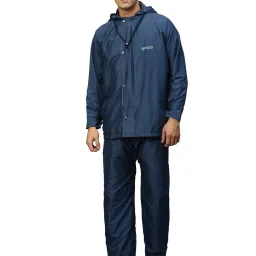 Citizen Blue Polyester Regular Fit Raincoat Set image 1