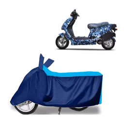 Auto Pearl Two Wheeler Cover for Hero Electric Electric AXLHE-20 BS6 - Cyan, Blue-picture-35