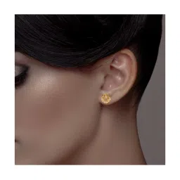 c. krishniah chetty group CKC 22k Gold & Diamond Earrings for Women image 2