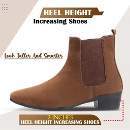 Bxxy Men 5.08 CM Heel Height Increasing Casual Slip-on Chelsea Boots image 3