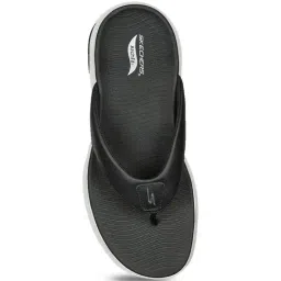 Skechers Men's MAX CUSHIONING ARCH FIT PRIME Black & White Thongs image 4