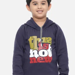 Kotty Kids Navy Graphic Print Hoodie image 1