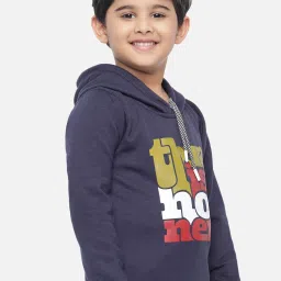 Kotty Kids Navy Graphic Print Hoodie image 3