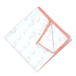 Nigh Nigh Cycle Sky Blue Cotton 70 TC Kids Dohar - Set of 1 image 1