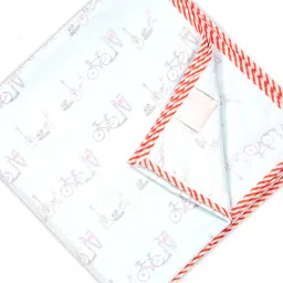 Nigh Nigh Cycle Sky Blue Cotton 70 TC Kids Dohar - Set of 1 image 2