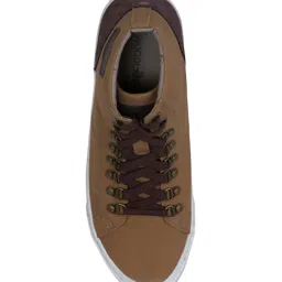 Woodland Men's Camel Ankle High Sneakers image 3