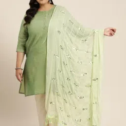 Varanga Green Silk Printed Duppatta-picture-18