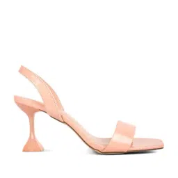 London Rag Women's Nude Sling Back Sandals-image-5