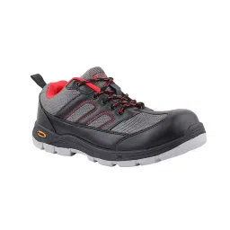 Fuel Steel Toe Safety Shoes PVC Double Density Low Ankle Grey Synthetic & PVC Coated Polyester Fabric for Mens Size UK8, ARMOUR-4-DD GREY-picture-16
