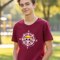 LONDON STREETS Boys Graphic Printed Round Neck Cotton Tshirt-image-74