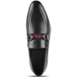 Da Vinchi by Metro Men's Black Formal Loafers image 3