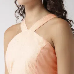 Sera Peach Regular Fit Dress image 5