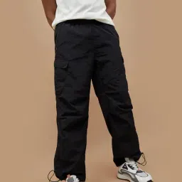 KAPPA Black Cotton Slim fit Track Pant-image-23
