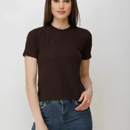 Scorpius Brown Cotton Regular Fit Top-picture-25