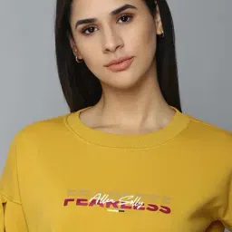 Allen Solly Yellow Printed Sweatshirt image 5