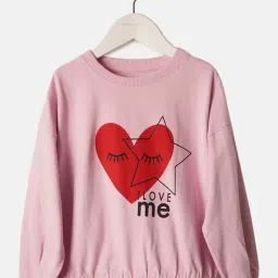 Angel & Rocket Kids Pink Printed Full Sleeves Sweatshirt-picture-44