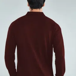 Hoversoul Maroon Regular Fit Sweatshirt image 2