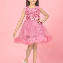 BAESD Embellished Net Fit & Flare Dress-picture-32