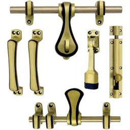 Atom Aluminium Gold Finish Adjustable Latch, MAHARAJA_DOOR_KIT-picture-47