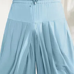 KISAH Floral Printed Regular Pure Cotton Kurta With Dhoti Pants image 3