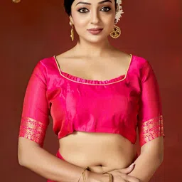 DIVASTRI Floral Zari Banarasi Saree image 5