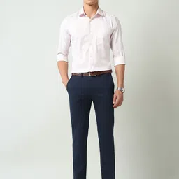 AD By Arvind Men Textured Spread Collar Formal Shirt image 2