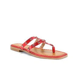 Tao Paris Women T-Strap Flats with Laser Cuts image 2