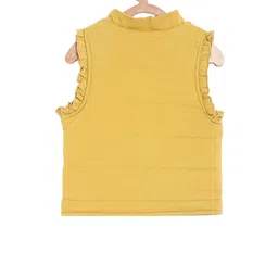 MINI KLUB Girls Mustard Solid Tailored Jacket image 2