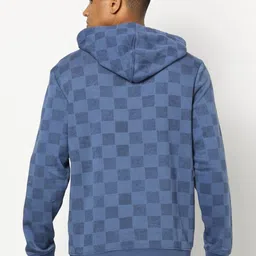 GAP Checked Men Logo Printed Hooded Sweatshirt image 3