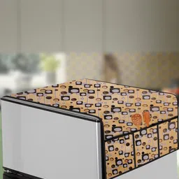 The Furnishing Tree Beige Printed Refrigerator Cover-picture-17