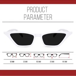 Being Better Unisex Full Rim Cateye Sunglasses With UV Protected Lens SGLGMHY6YAR2Y2ZZ image 4