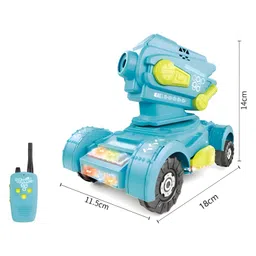 NEGOCIO New Summer Explosions Children's Electric Remote Control Bubble Machine Tank Toy for kids- PACK OF 1- BLUE COLOR image 3