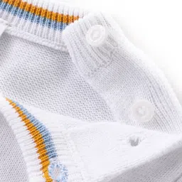 Babyhug Knitted Full Sleeves Pullover Striped Sweater - Multicolour image 4