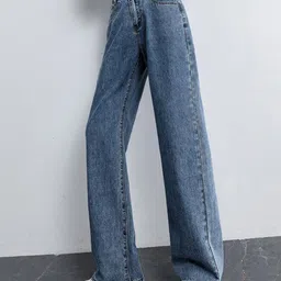 StyleCast Women Straight Fit High-Rise Jeans image 1