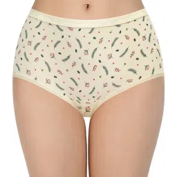 Amante Green & Red Cotton Printed Full Brief Panties - Pack Of 3 image 4