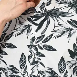 celio celio* White Slim Fit Printed Cotton Shirt image 4