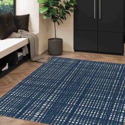 Obsessions Blue Non Shedding Contemporary Carpet - Medium-image-20