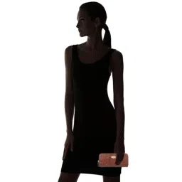 Hidesign Viola W2 Sb Brown Textured Zip Around Wallet for Women image 5