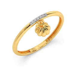 Candere by Kalyan Jewellers BIS Hallmark 14k Yellow Gold & Certified Diamond Ring image 1
