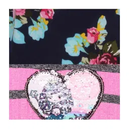 Cutecumber Kids Multicolor Floral Print T-Shirts - Pack of 2 image 4