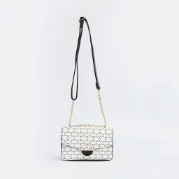 Code by Lifestyle Black Printed Sling Handbag image 1