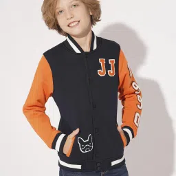 Jack & Jones Junior Navy Blue Polyester Regular fit Jacket image 1