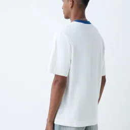 nuon men Nuon by Westside White Numerical Printed Relaxed-Fit Cotton T-Shirt image 2