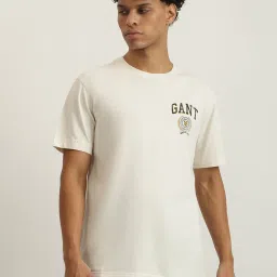 Gant Cream Cotton Regular fit T-Shirts image 1
