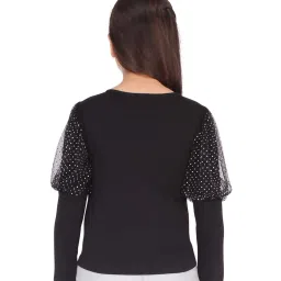 Cutecumber Kids Black Printed Top image 2