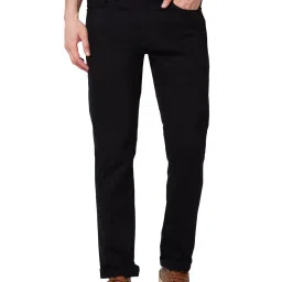 Spykar Black Cotton Comfort Fit Jeans image 1