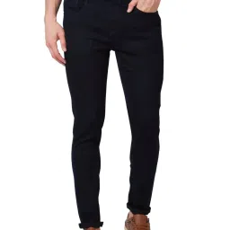 Spykar Blue Cotton Slim Fit Jeans image 1
