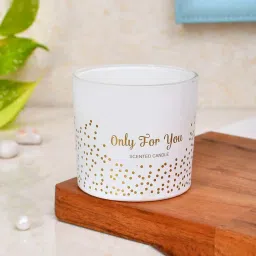 TAYHAA White Wax Only For You Scented Candle image 1